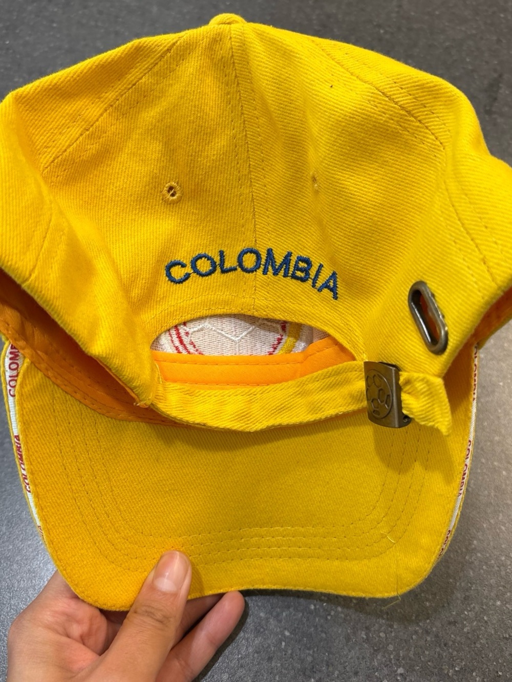 adidas Yellow Kids Soccer Cap with Embroidered Badge - Picture 5 of 5